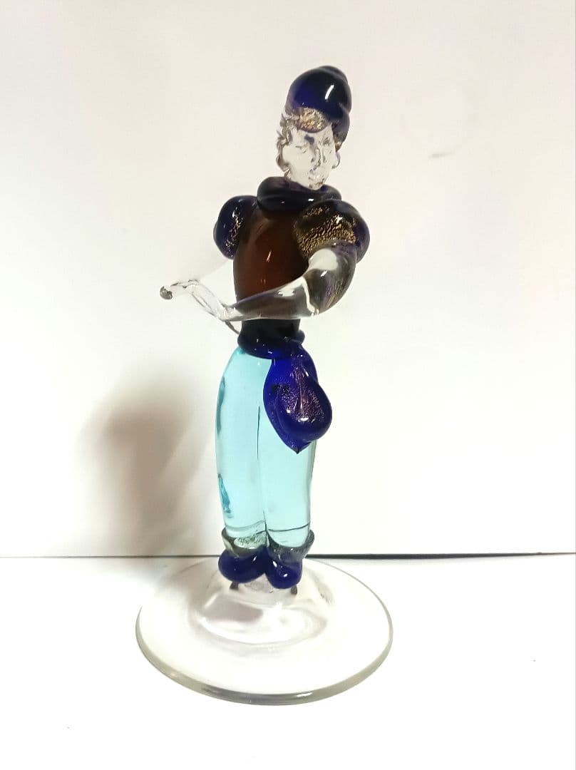 【希少】イタリア製　ムラーノガラス　ベネチアンガラス　置物　ガラス工芸