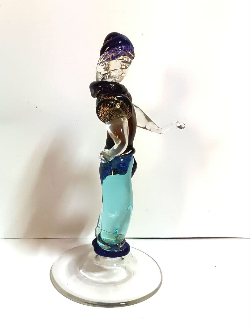 【希少】イタリア製　ムラーノガラス　ベネチアンガラス　置物　ガラス工芸