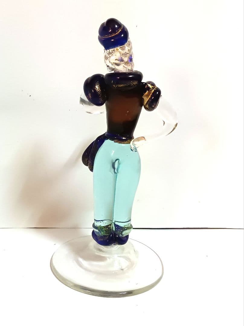 【希少】イタリア製　ムラーノガラス　ベネチアンガラス　置物　ガラス工芸