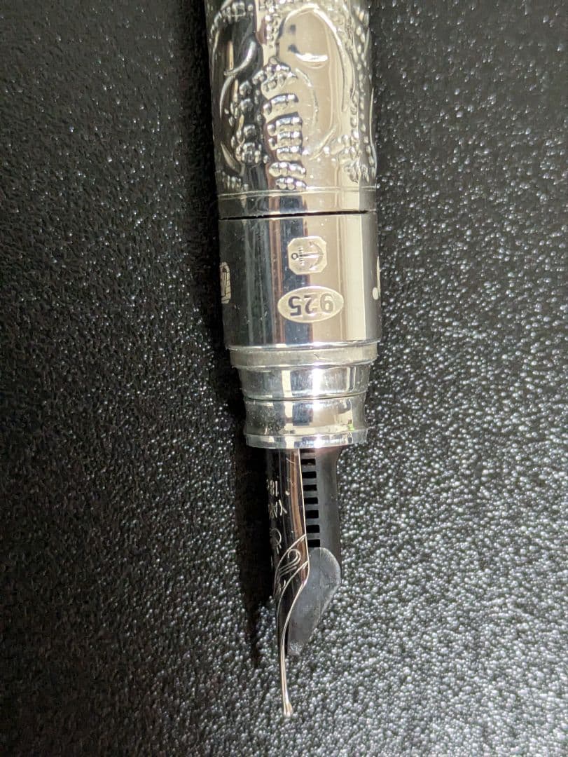 ヤード・オ・レッド万年筆スターリングシルバー バイスロイビクトリアンポケット