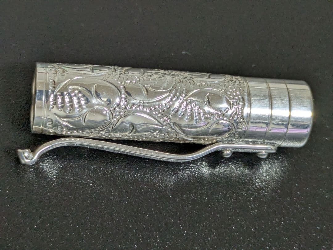 ヤード・オ・レッド万年筆スターリングシルバー バイスロイビクトリアンポケット