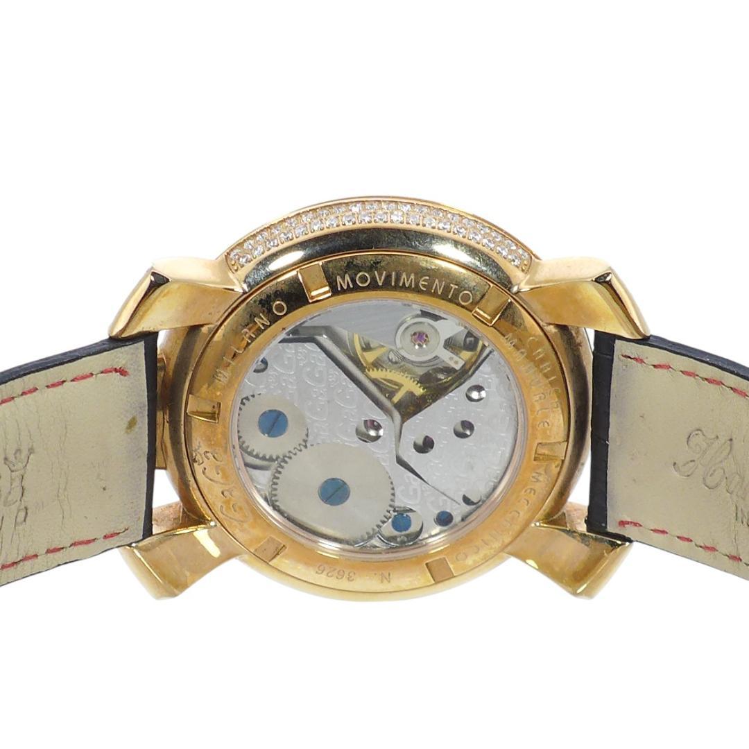 GaGa Milano　マヌアーレ48　ゴールド・カラー　手巻き　中古