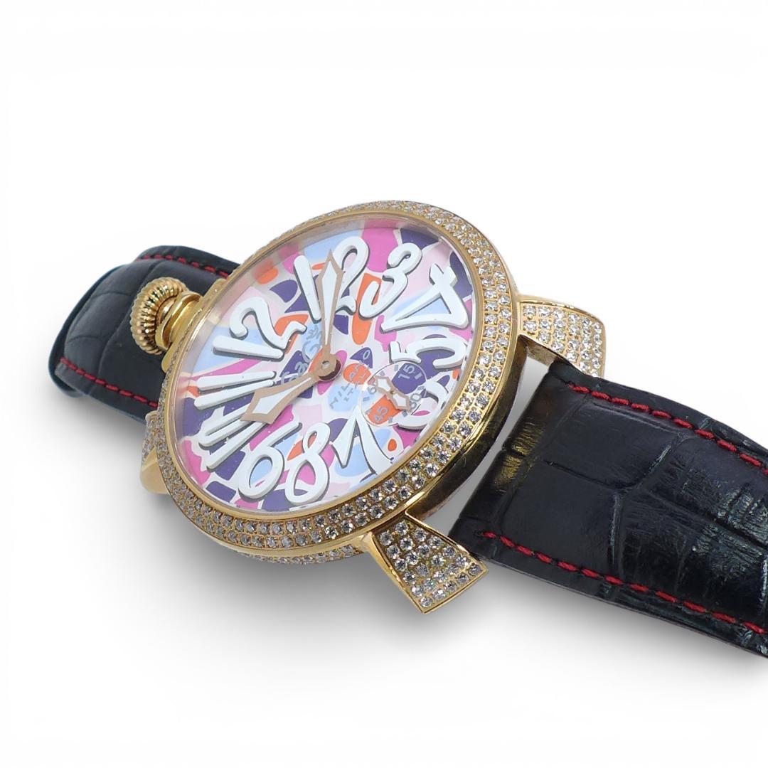 GaGa Milano　マヌアーレ48　ゴールド・カラー　手巻き　中古