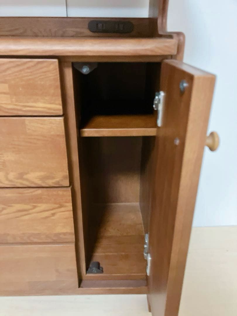 maruni マルニ　電話台、FAX台　サイドチェスト　コンセント穴付き