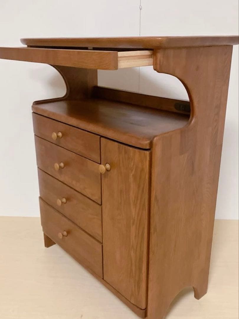 maruni マルニ　電話台、FAX台　サイドチェスト　コンセント穴付き