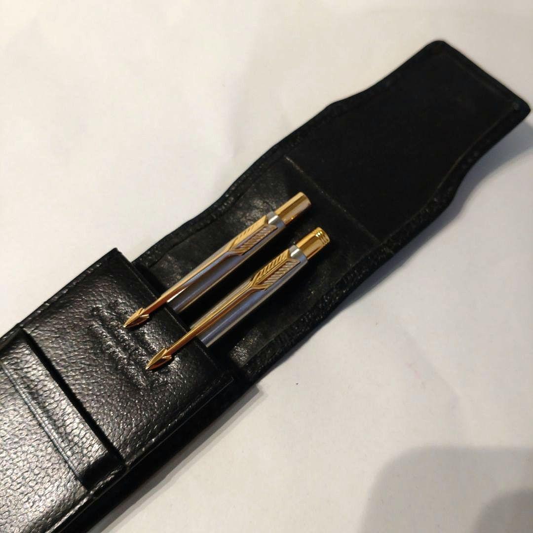 激レア当時モノ！PARKER ペンセット＋２本差ペンケース
