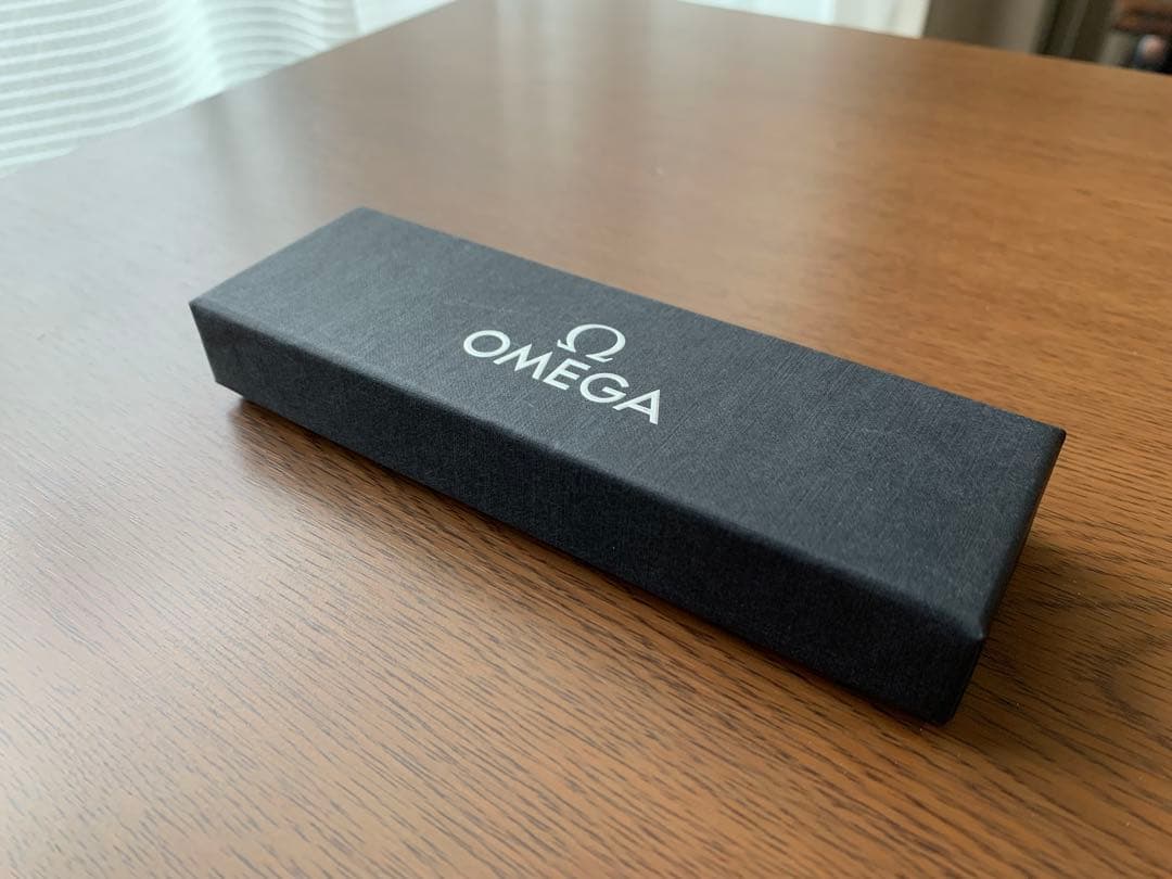 オメガ OMEGA ボールペン ノベルティ 非売品 ブラック 黒 マット調 箱入