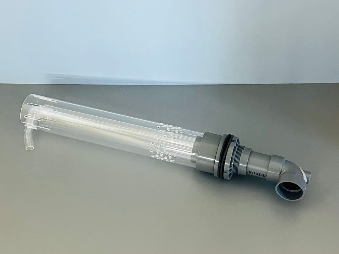 オーバーフロー加工H600用　透明三重管セット　（50Aバルソケタイプ）