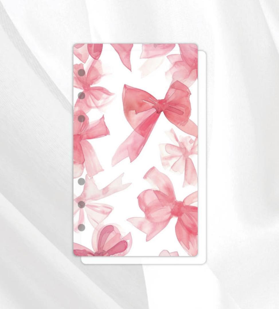 韓国♡アクリルバインダー♡ピンクリボン♡A6貯金SAVING