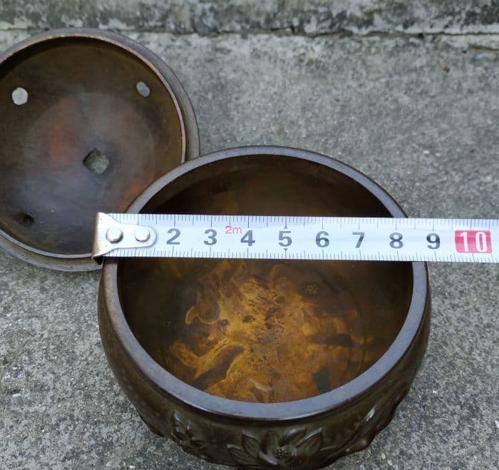 銅器 香炉 蓮花香炉 茶道具 香道具 室内薫香炉 装飾品 工芸品 置物