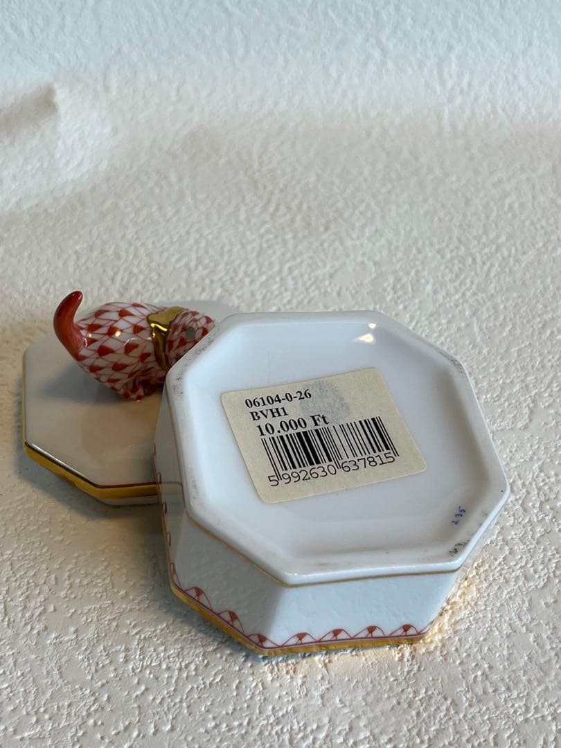 HERENDヘレンドフィギュリン猫&小物入れ