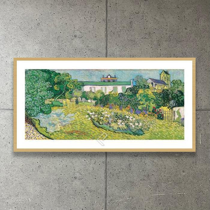 額装品/ドービニーの庭 1890/フィンセント ファン ゴッホ/ポスター/アート