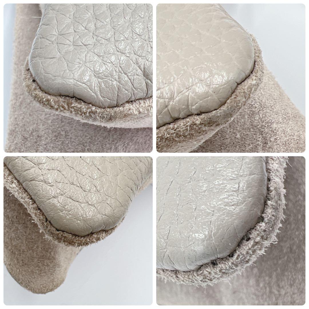 美品✨ATAO オフィスブーブー ショルダー ウォレット グレージュ