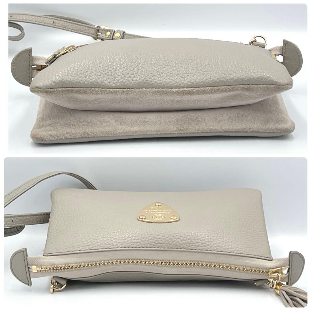 美品✨ATAO オフィスブーブー ショルダー ウォレット グレージュ