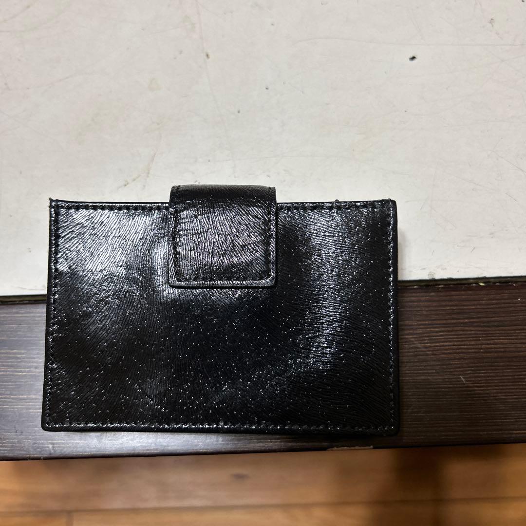 FENDI 黒 レザー カード パスケース