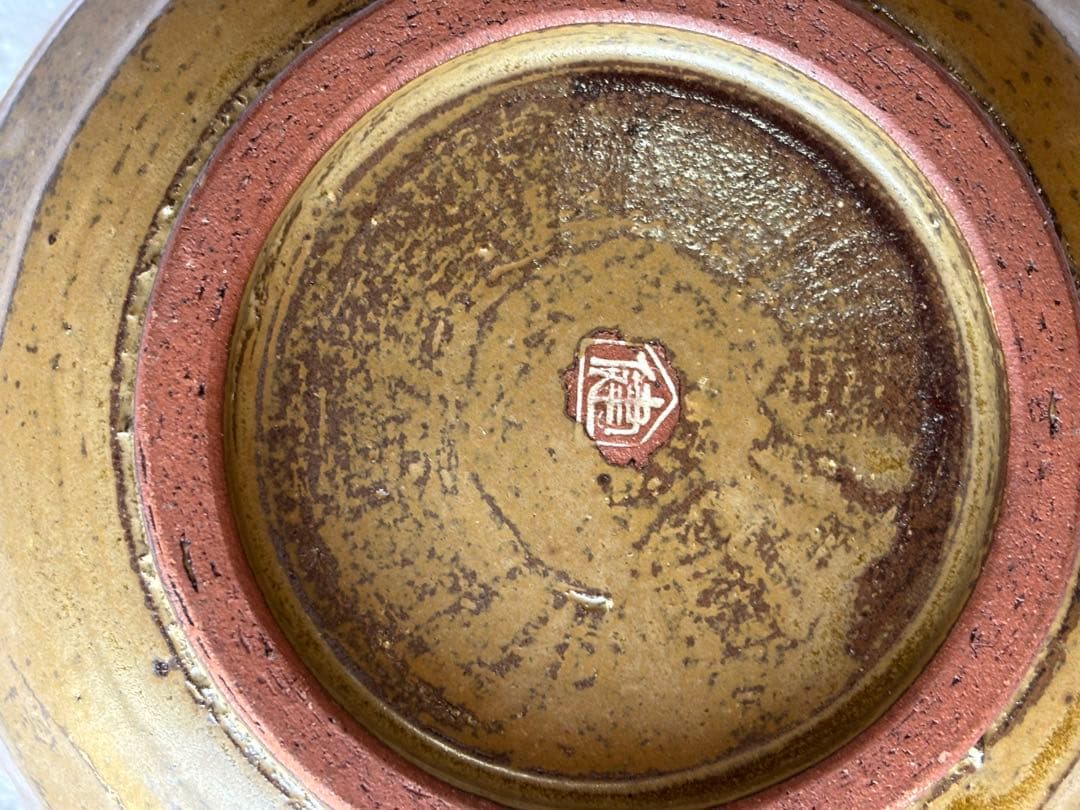 京焼　茶道具　彫三島建水　アンティーク置物