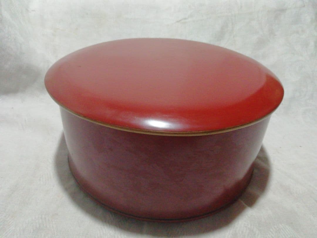 ♪時代九谷染付 煎茶揃い　朱漆茶櫃共