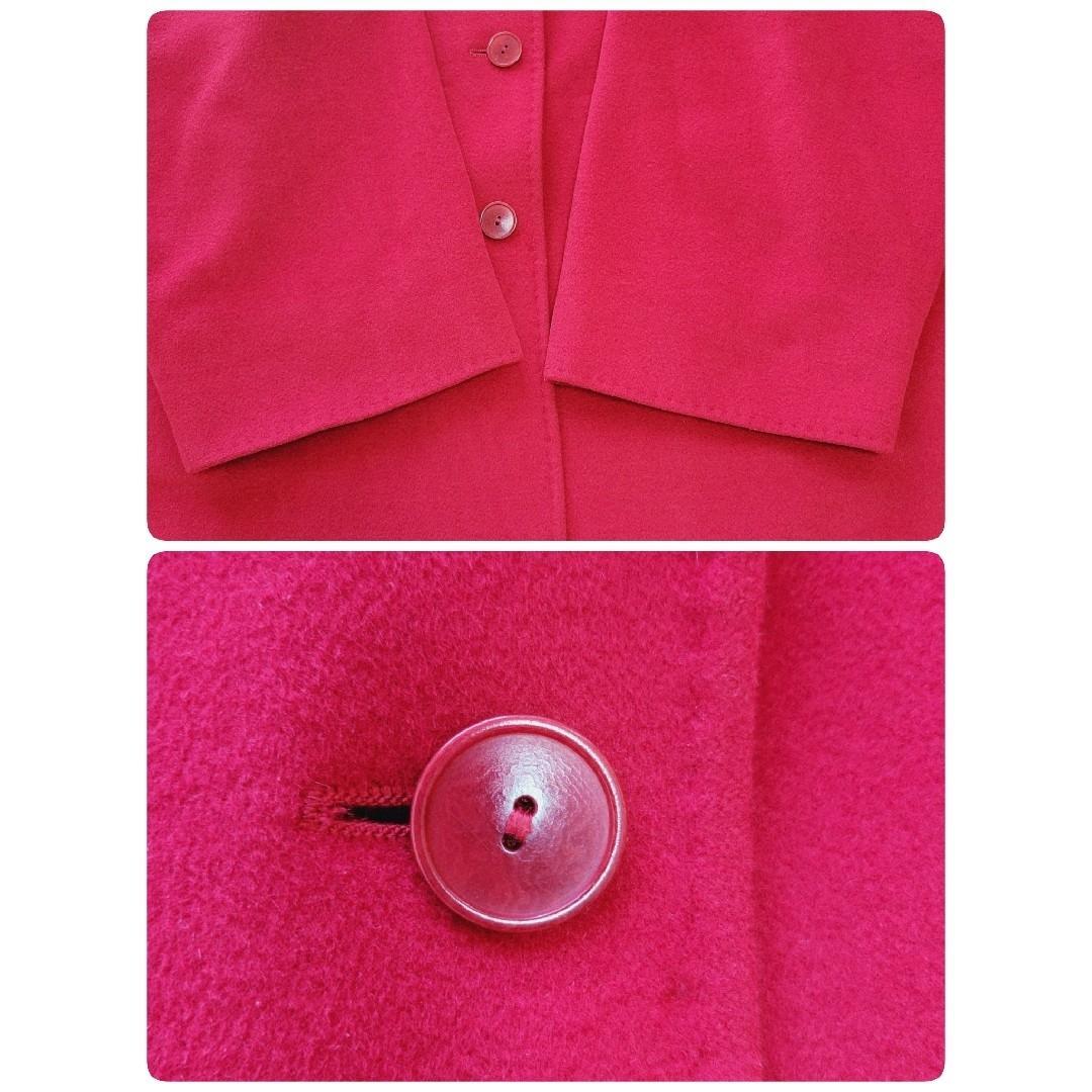 マックスマーラ　白タグ　ウールカシミヤアンゴラ混　オーバーサイズチェスターコート