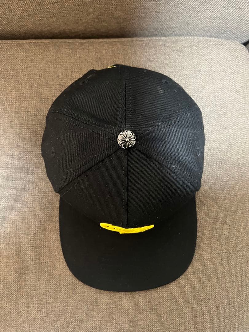 ブラックスナップバックキャップ CH刺繍