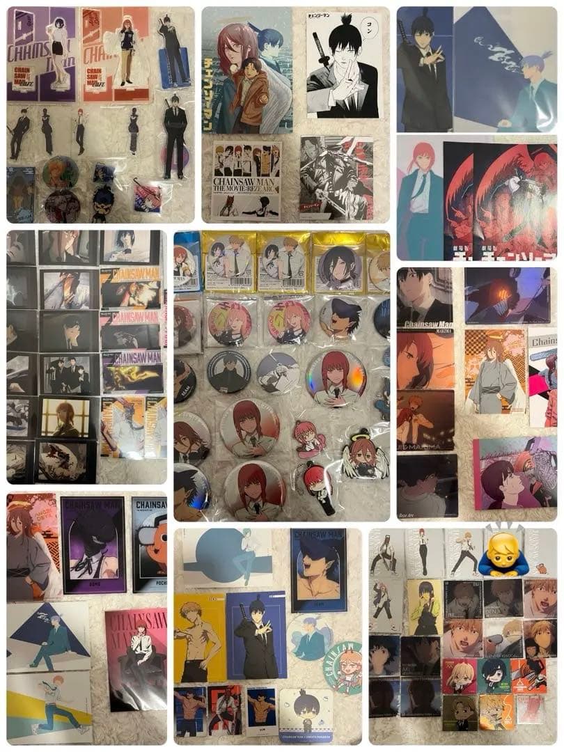 チェンソーマン グッズまとめ売り 缶バッジ アクスタ ポストカード 100点以上