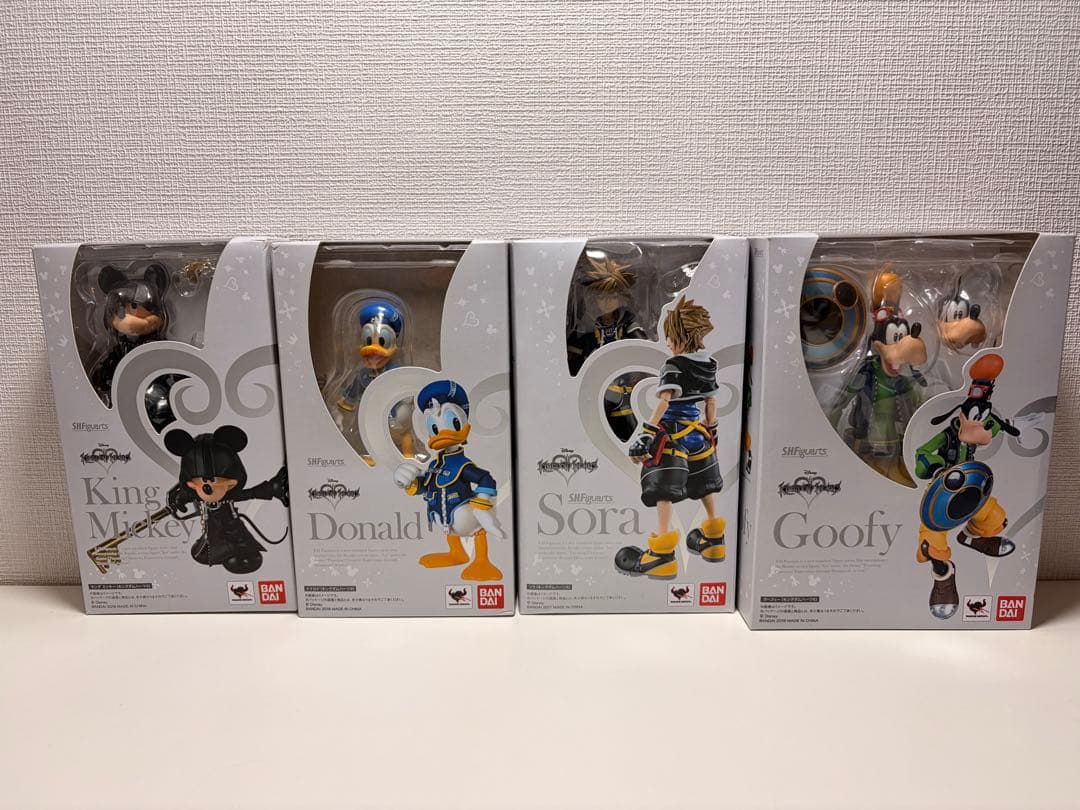 S.H.Figuarts ソラ ドナルド グーフィー ミッキー　4種セット