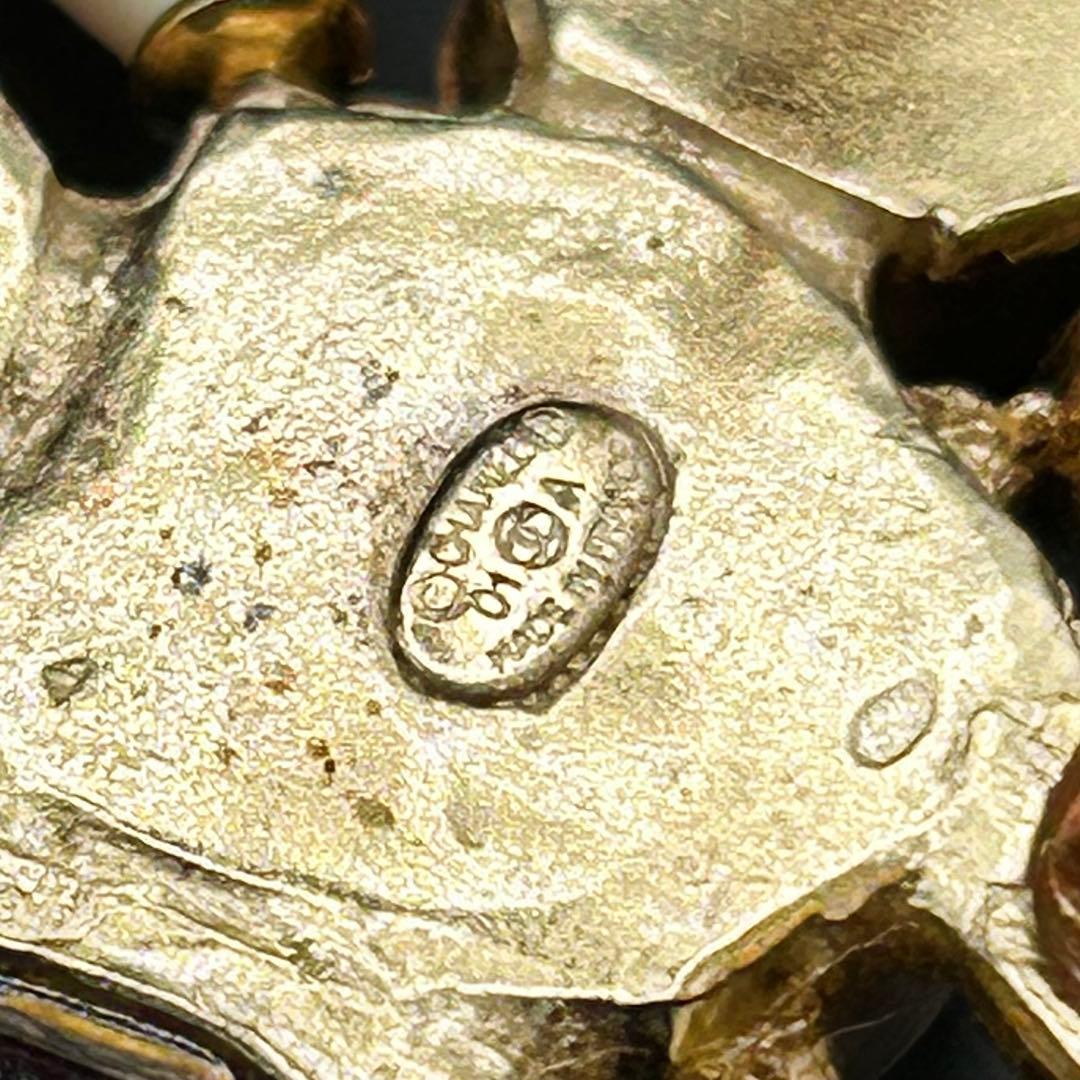 【激レア】シャネル ブローチ グリポア ゴールド ココ ビジュー カラーストーン