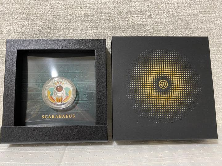 2022　ニウエ　スカラベ　琥珀　600個限定　銀貨　