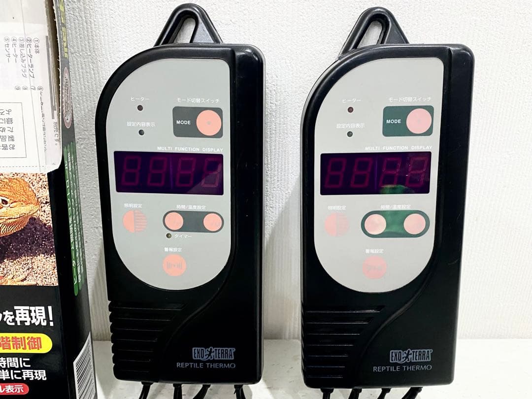 エキゾテラ　爬虫類サーモ　２台セット　GEX