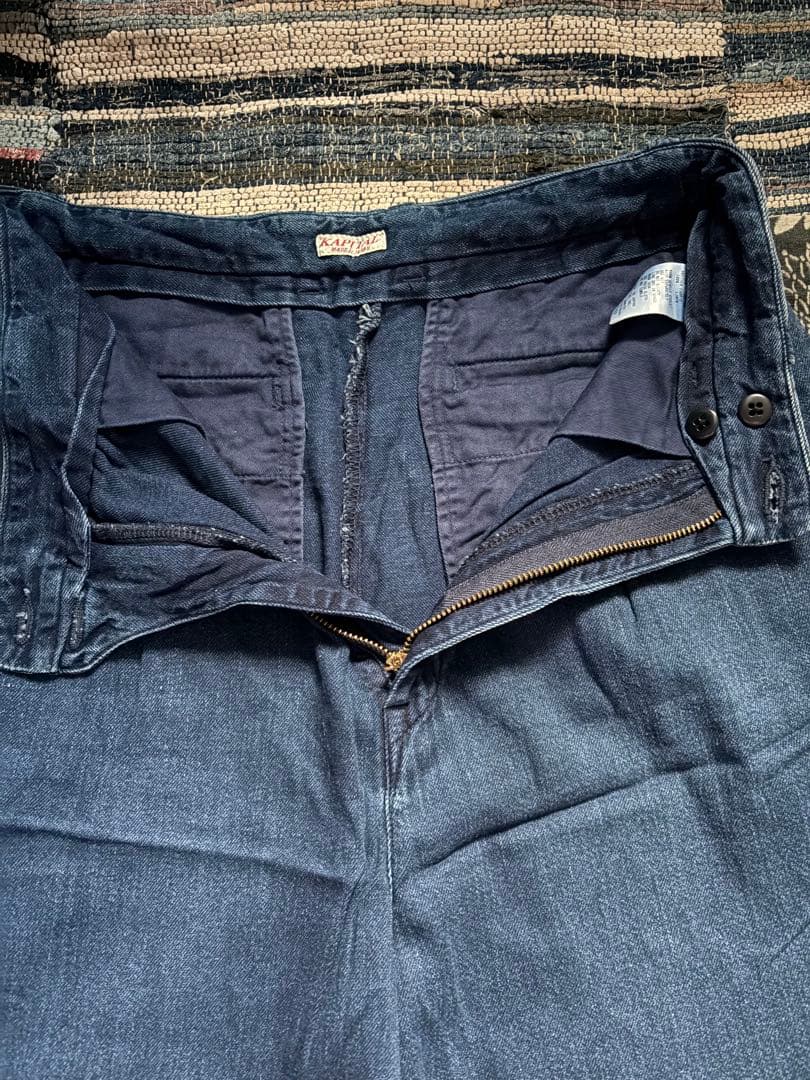 kapital デニムパッチワークガウチョパンツ