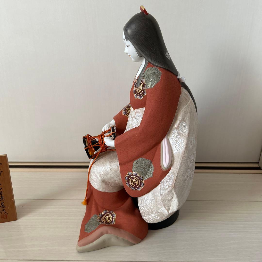 人間国宝 無形文化財保持者 宗田源造作 博多人形 青締★直接お取引限定おまけ付き