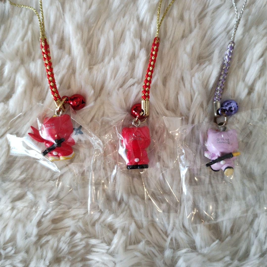 ご当地キティ 三重 滋賀 伊賀 甲賀 忍者 根付けストラップ 3つセット レア