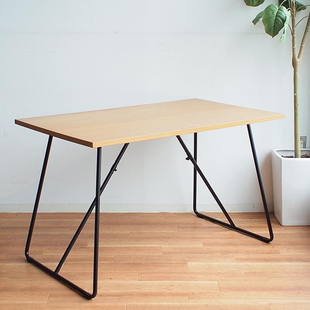 無印良品/MUJI 折りたたみテーブル 幅120cm オーク材 ナチュラル