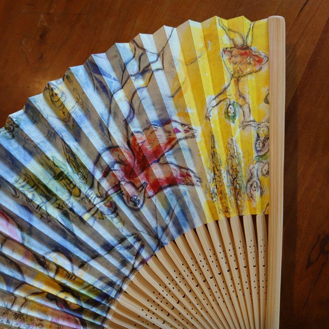 ♪扇子　 マルク・シャガール　Marc Chagall　巨匠　せんす♪