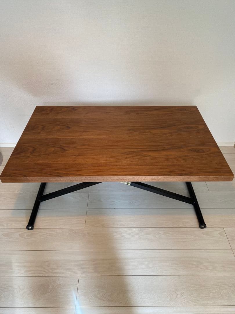 昇降ダイニングテーブル　アクティブ　ウォルナット