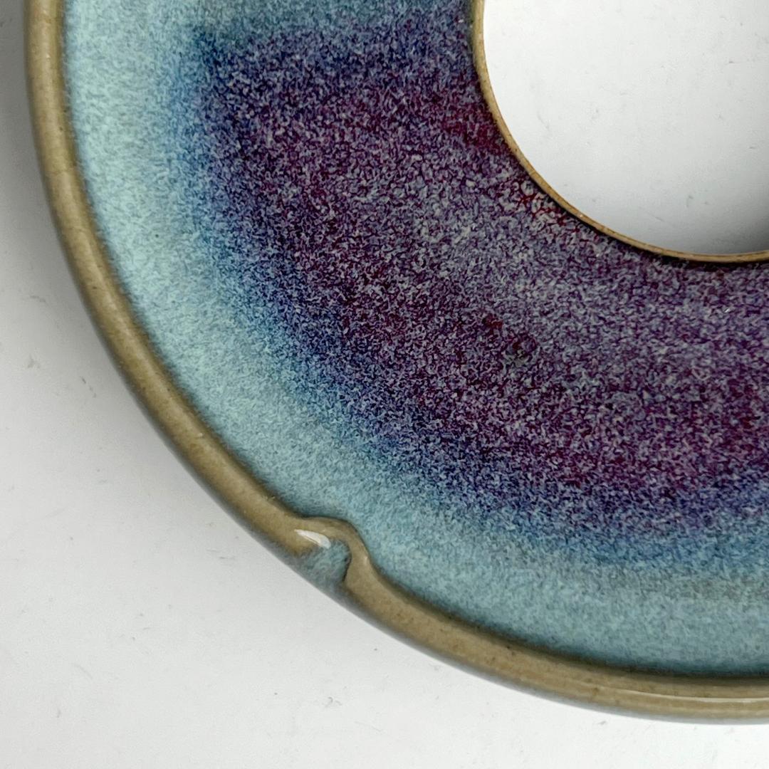 鈞窯紫斑釉陵花台 唐物 中国古玩 中国美術 唐物 擺件 A927+