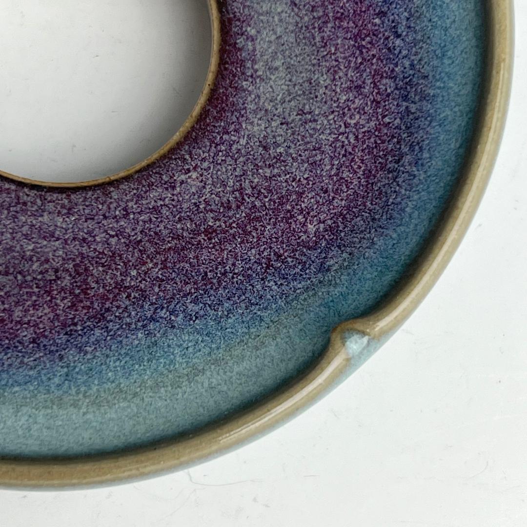 鈞窯紫斑釉陵花台 唐物 中国古玩 中国美術 唐物 擺件 A927+