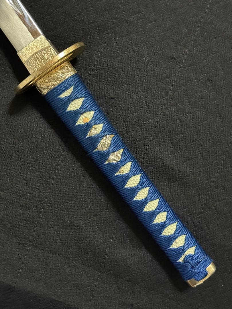 刀　かたな　剣　直江兼続　青金雲塗鞘　樋入　大刀　長尺　模造刀　美術刀　舞踊