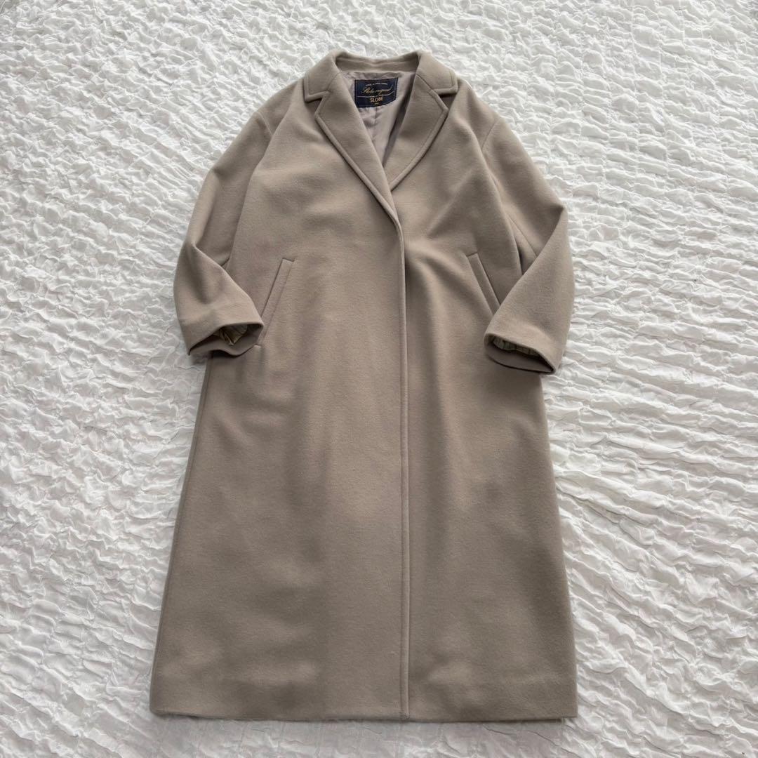 【美品】 スローブイエナ SUPER100 ロングチェスターコート ロングコート