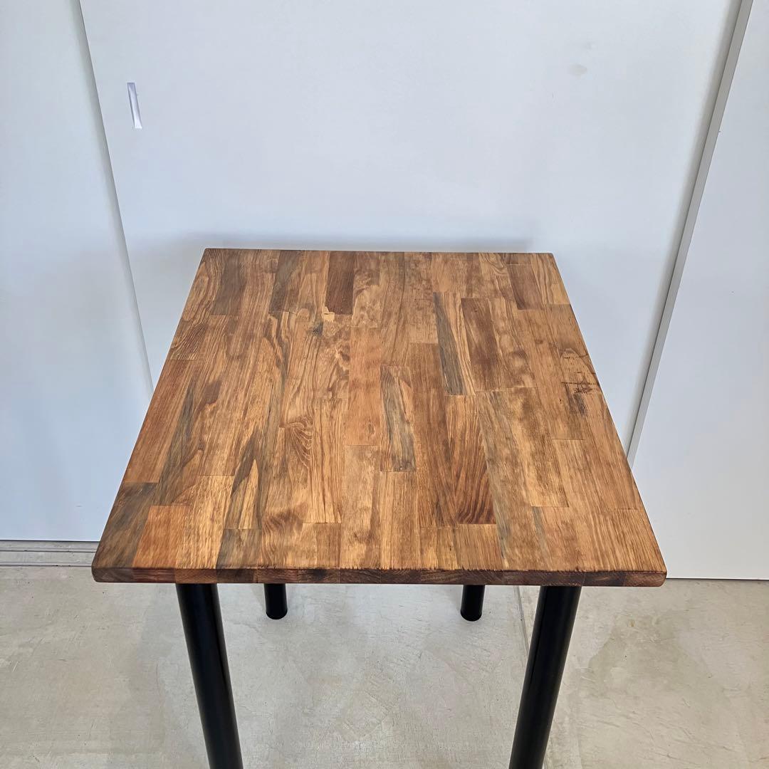天然木のカフェテーブル【ハンドメイド家具】