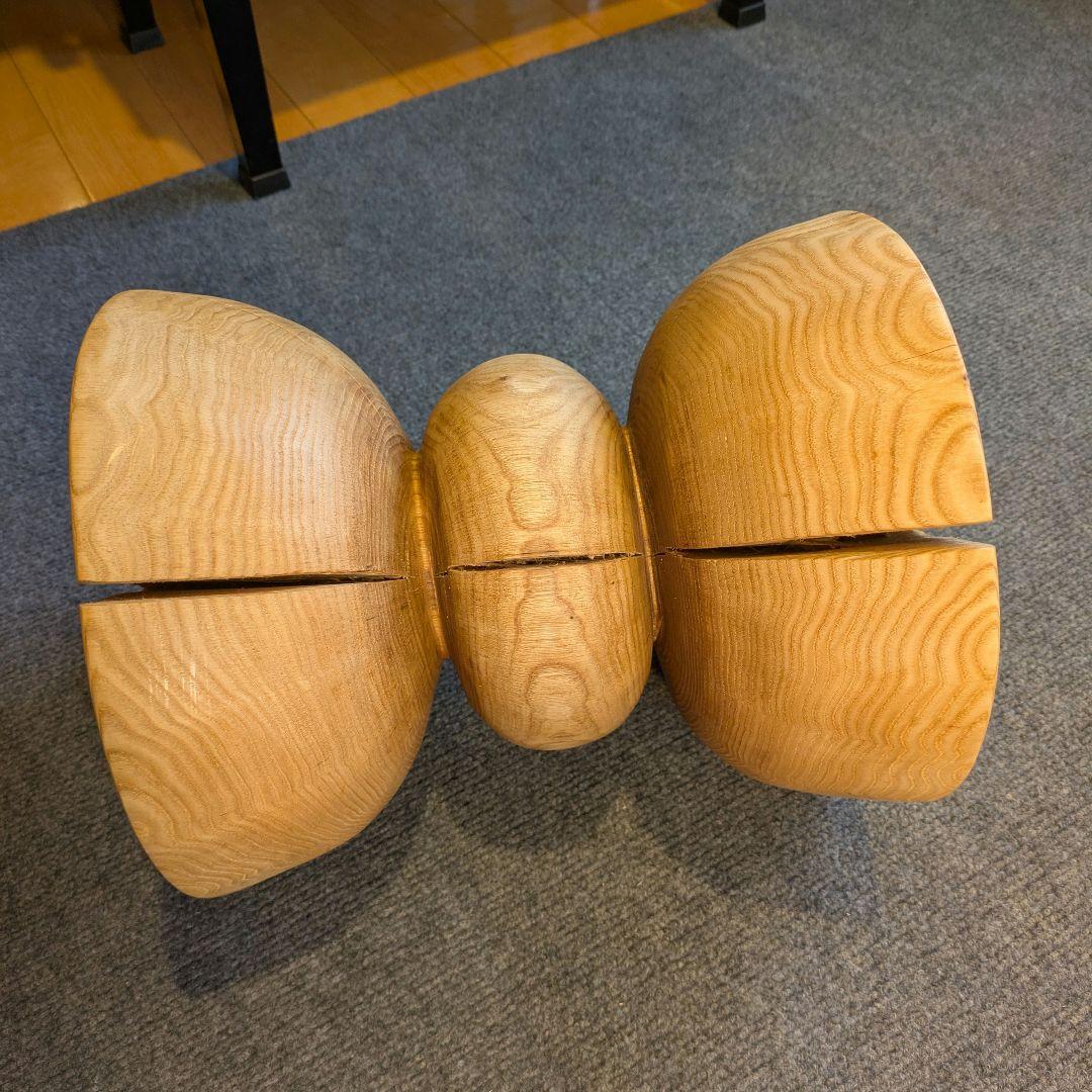 :)　栗　天然木　丸太　椅子　スツール　高さ約30.5㎝