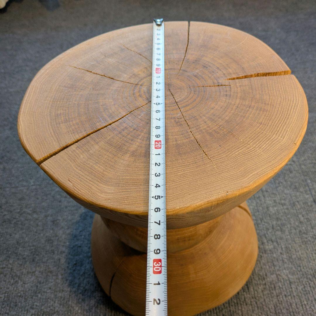 :)　栗　天然木　丸太　椅子　スツール　高さ約30.5㎝