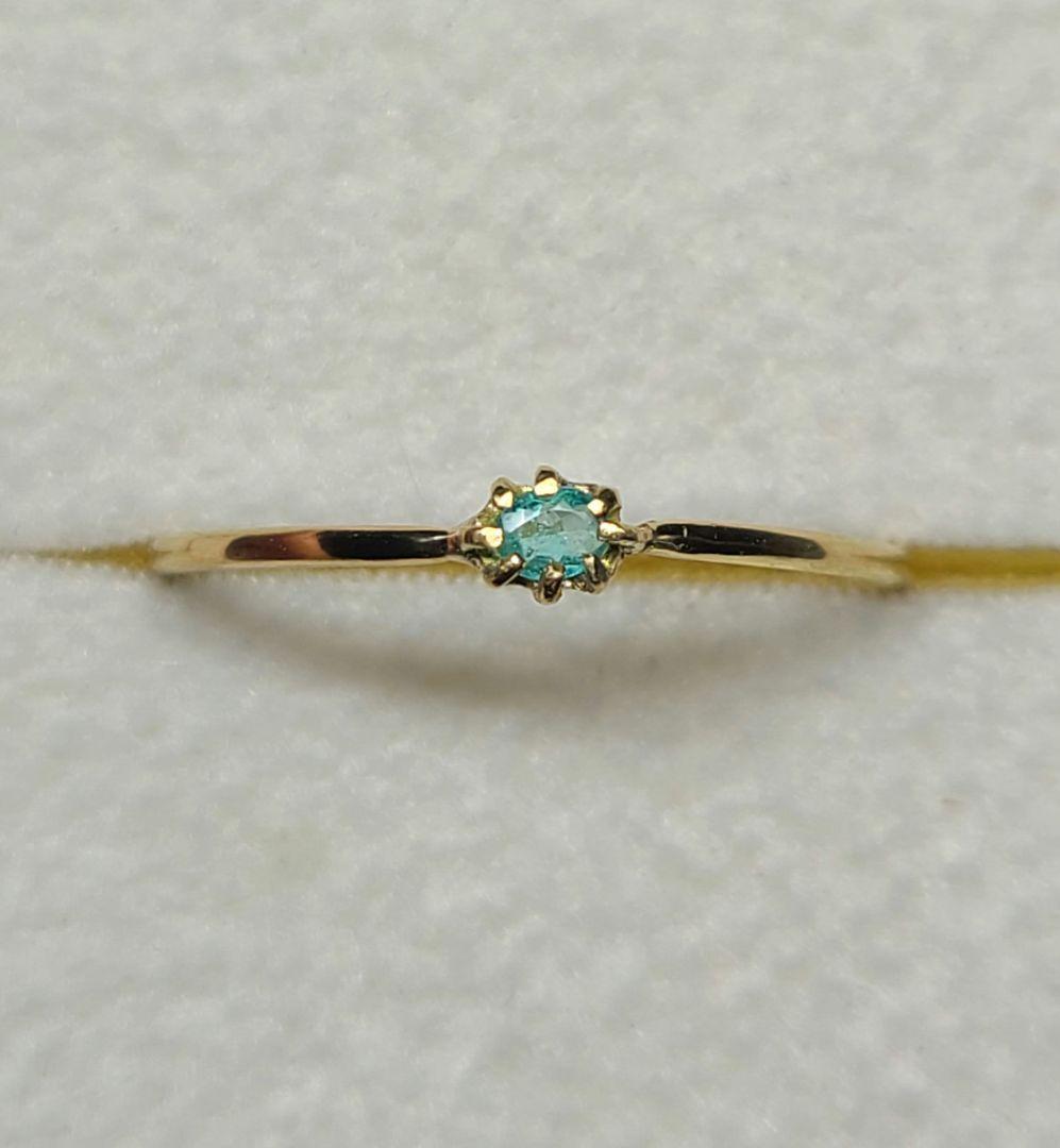 まゆどん素晴らしい透明感!!★ブラジルバターリャパライバトルマリン18金★