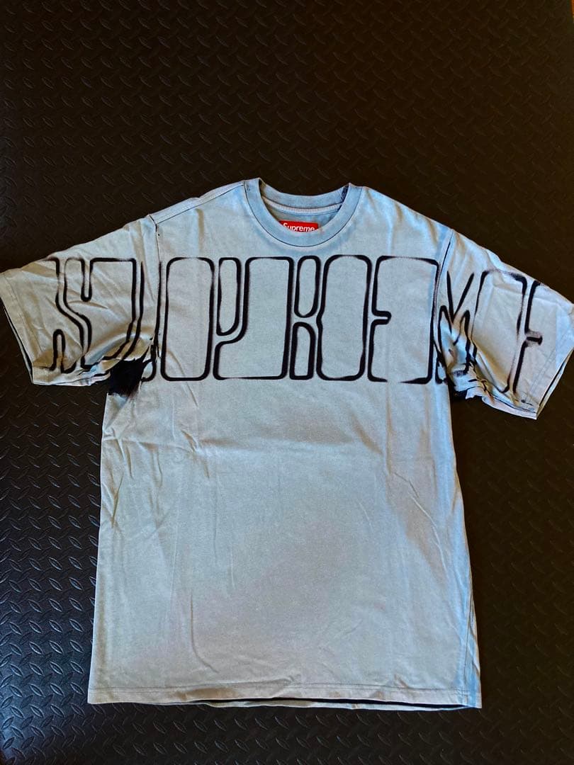 トップス Supreme Overprint Knockout S/S Top Slate