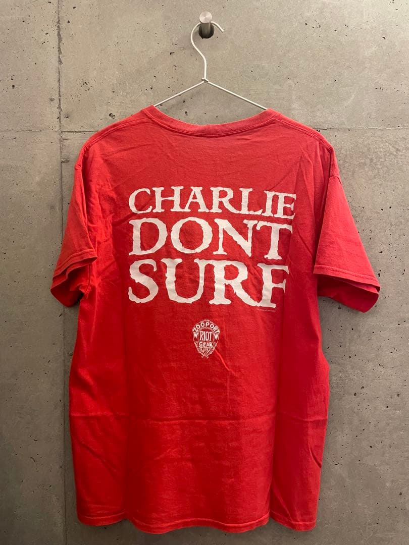 古着　チャールズマンソン Tシャツ M 赤