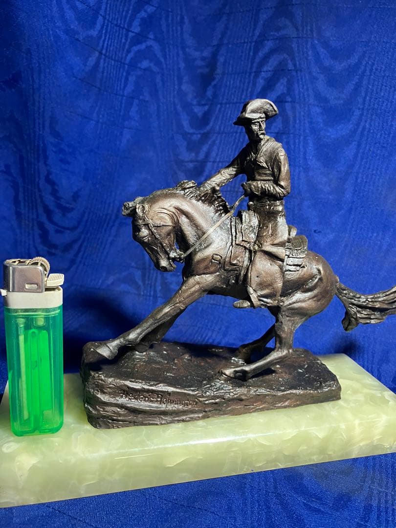 カウボーイ　ロデオ　フレデリックレミントン　The COWBOY ブロンズ像風