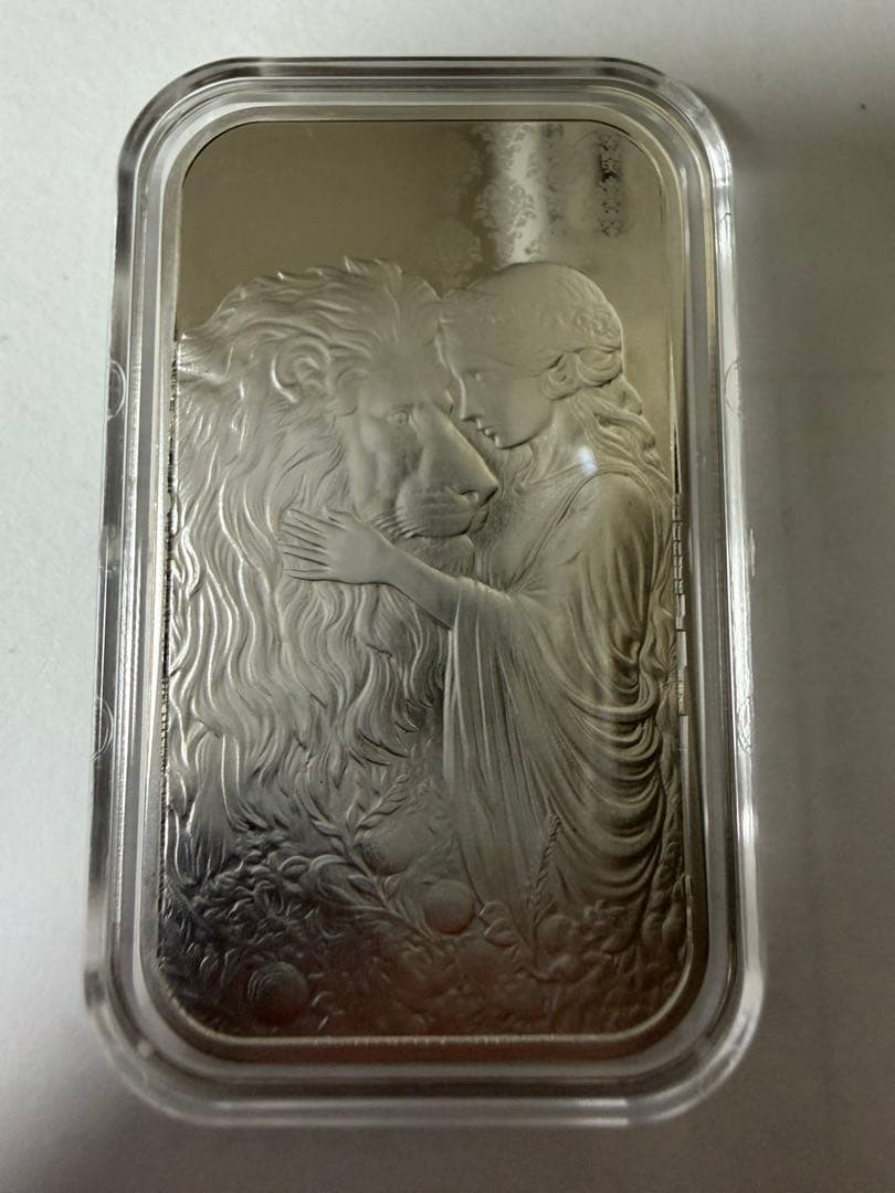 2024年 アメリカ「ウナとライオン」純銀 1オンス バー