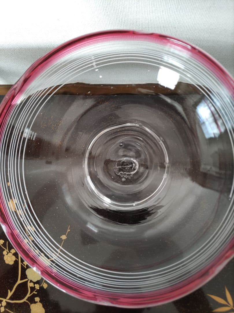 時代物　本物　赤べり　糸巻き中鉢