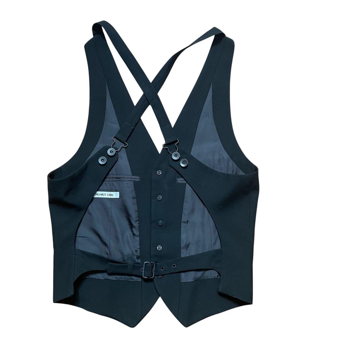 HELMUT LANG ヘルムートラング　ジレ　ベスト　スーツベスト　美品　黒