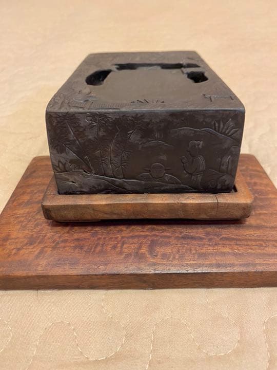 【再値下げ】硯　⑥【新品未使用】端渓硯（蘭亭硯）