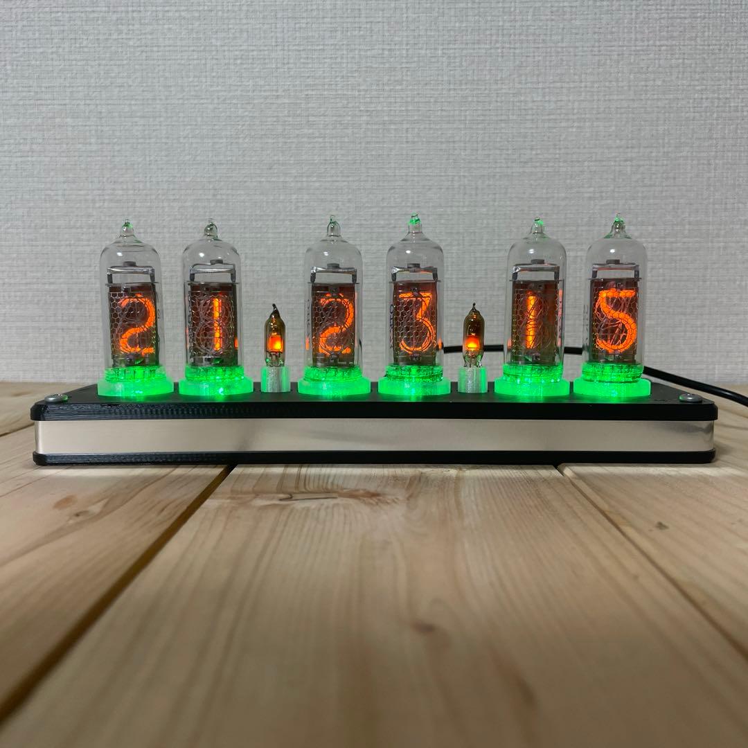 ニキシー管時計 NIXIE CLOCK IN-14 6桁 ケース付き